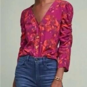 Anthropologie Maeve Jordain Runa Top Size XS